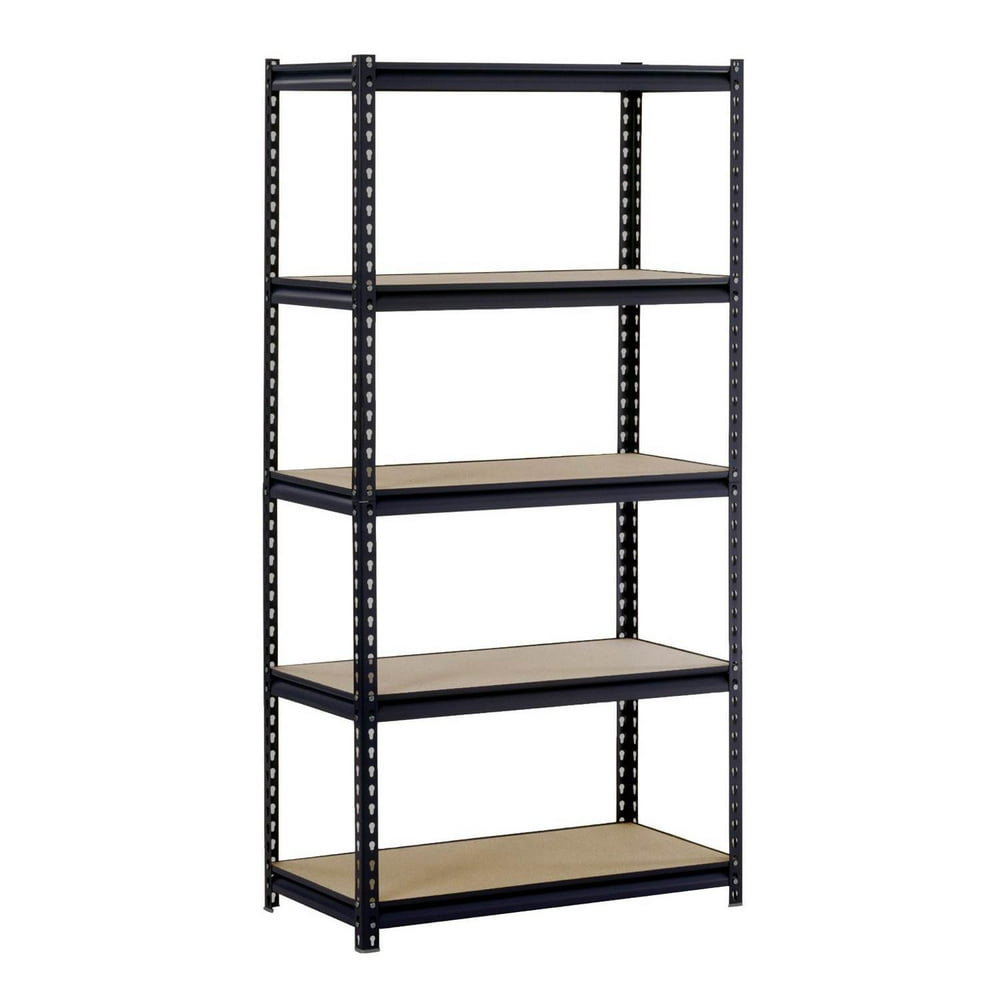 Muscle Rack Black 48"W x 24"D x 72"H 5Shelf Steel Shelving Walmart