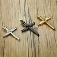 thumbnail image 4 of Men Christ Jesus Nail Rope Cross Pendant Necklace Stainless Steel Box Chain 24", 4 of 9