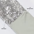 thumbnail image 3 of Your Chair Covers - 10 Pack Stretch Spandex Glitz Sequin Bands Silver, 3 of 3