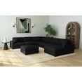 thumbnail image 2 of Picket House Furnishings Mesa Modular Ottoman in Steno Black, 2 of 7