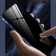 thumbnail image 3 of Funda para iPhone 13 Pro Max 6.7" (instalación magnética), funda protectora transparente de doble capa con protector de pantalla de privacidad, cubierta protectora de metal de vidrio magnético de dobl, 3 of 4