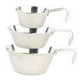 thumbnail image 4 of ELAYARD Set of 3 Stainless Steel Outdoor Bowls Portable Foldable Lightweight Dinner Bowls for BBQ Camping Cooker, 4 of 8