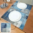 thumbnail image 4 of Placemats Set of 6, Modern Abstract Art Non Slip Heat Resistant Linen Cotton Cloth Place Mats, Wipeable Washable Holiday Party Dining Table Mat for Farmhouse Home Kitchen Decor, 4 of 7