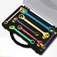 thumbnail image 1 of Juego de herramientas manuales multiusos con llave plana ajustable de 8 a 19 mm, juego de llaves de trinquete codificadas por colores versátiles de tamaño 8 mm, 1 of 5
