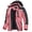 Pink Grey, variant on TACVASEN Women's Winter Waterproof Windproof Snow Ski Jackets Warm Thermal Fleece Thick Hooded Coat with Multi-Pockets for Outdoor Hiking Snowboarding Light Blue XL