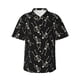 thumbnail image 1 of Balery Happy Skeletons Dancing Camisas hawaianas de manga corta para hombre, camisas playeras de corte holgado, camisas de vacaciones con botones,Large, 1 of 7