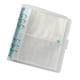 thumbnail image 1 of Estuche para álbum de fotos Organizador de fotos para el hogar Libro Páginas transparentes Fotos Bolsillos Titular Carpeta de almacenamiento Almacenamiento y organización del hogar 5in con clip azul Yuarrent HA074034-07, 1 of 6