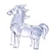 thumbnail image 4 of Figura de caballo de cristal decorativa, robusta y elegante, estatua de caballo, escultura animal para Gris, 4 of 9