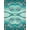 Teal Aqua, Pattern 1, variant on ODIKA 8'x10' Washable Area Rug Dolphin Print Ocean Wave Starfish Border Themed Theme Marine for Dining Room, Large Office, Lounge, Non-Slip Chair-Friendly Mat