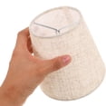 thumbnail image 5 of HONMEET 2-Pack Small Linen Drum Lamp Shades, Handwoven Vintage Fabric Covers for Home Decor, and Stylish Lighting Accessory, 5 of 8
