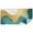 Gold Teal Blue, variant on Gray and Gold Marble Wavy Lines Pattern Rectangle Tablecloth 60"x102",Waterproof Polyester Rectangle Table Cloth, Wipeable Spillproof Polyester Tablecloth for Dining, Camping, Indoor and Outdoor