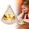 thumbnail image 4 of Clearance Under $10 LED Triangular Wind Light – Set of 3 Battery-Operated Flameless Christmas Candles with Warm Glow for Holiday Tabletop, Mantel & Party Decor, Style C, 4 of 5