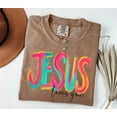 thumbnail image 2 of Christian Neon Sublimation Design – Jesus Loves You – Comfort Colors Style for T-Shirts, Tumblers, Sweatshirts, Crafts, 2 of 8