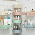 thumbnail image 5 of FloreceBien Wall Mounted Bathroom Shower Shelf Bath Caddy Storage Basket Rack, 5 of 5