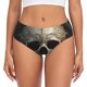 thumbnail image 1 of Balery Gold Pattern Skull Ropa Interior de Algodón para Mujer con Dibujo – Braguitas Cómodas y Elásticas, Estilo Clásico-4X-Large, 1 of 6