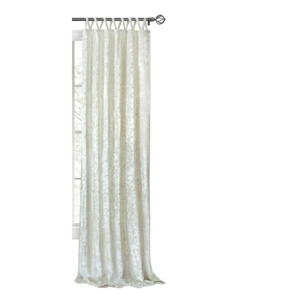 Harper Criss-Cross Window Curtain Panel - 50x63 Creamy White