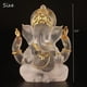 thumbnail image 4 of Estatua del Señor del Dios Indio, Esculturas de Buda ídolo de la Estatua del Elefante hindú de Vidrio de limitación Blanca, decoración de la Sala de Yoga de meditación del Templo 5.5", 4 of 5