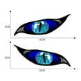 thumbnail image 2 of 2PCS Car Stickers Evil Eye Zombie Style Sunproof Waterproof Decal for Rearview Mirror 5*2in, 2 of 7