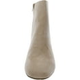 thumbnail image 4 of SUGAR Womens Beige Snake Comfort Olive Round Toe Block Heel Zip-Up Dress Booties 8.5 M, 4 of 4