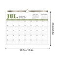 thumbnail image 2 of XIA0LE Wall Calendar From July 2026 To December 2027, 18 Monthly English Planner Calendar With Monthly For Notes Home Office School Organizer Calendar (8.5x1.5in）, 2 of 7