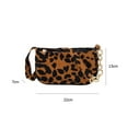 thumbnail image 2 of Yucurem Vintage Leopard Pattern Chain Purse, Women Street Plush Shoulder Bag for Shopping Commuting, 2 of 10
