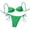 Green, variant on Womens Bathing Suits, Women's Bikini Swimsuits, 2 Piece Swimsuit for Women, Women's Two Piece Bikini Set With Adjustable Triangle Top and Cheeky Bottom for Beach Vacation, Green L