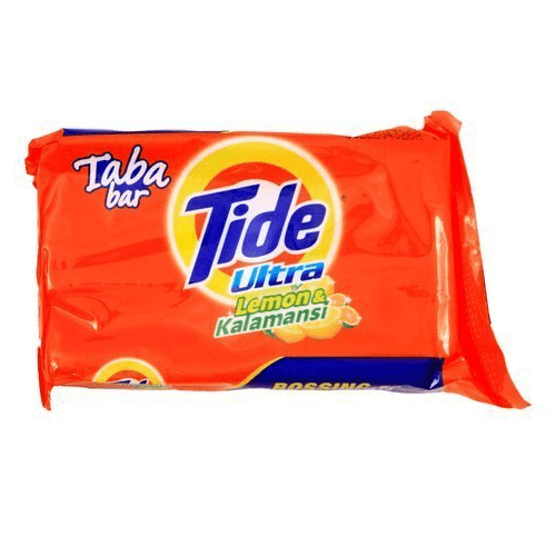 2 Packs Tide Laundry Bar Soap with Lemon & Kalamansi by P&G (2 x 125g) made in the Philippines