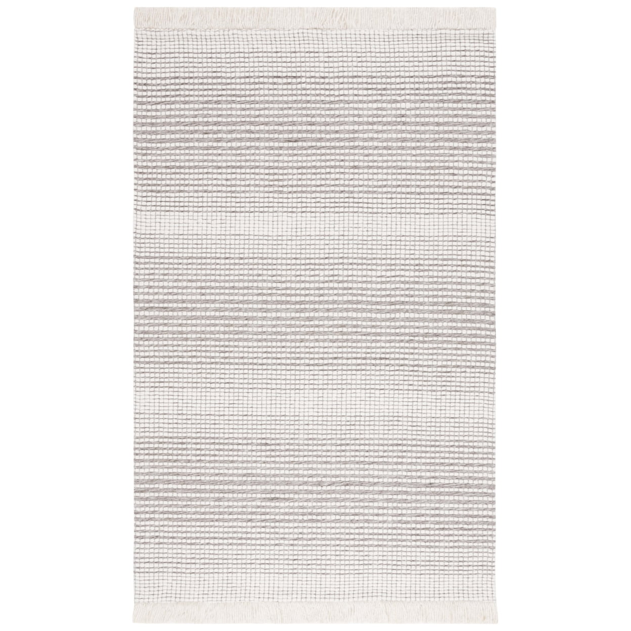 SAFAVIEH Marbella Peronal Distressed Area Rug, Ivory/Dark Brown, 5' x 8'