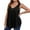 Black, variant on Hvyesh Womens Tank Tops Plus Size Summer Pleated Scoop Neck Camisole Tops for Women 2025 Trendy Sleeveless Flowy Blouses