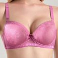thumbnail image 3 of Xdegoge Women's Lace Steel Wire Classic Bra Elegant Push-Up Bralette Adjustable Straps Breathable Smooth Cozy Everyday Wear Solid Color Soft Support for All-Day Casual, 3 of 6