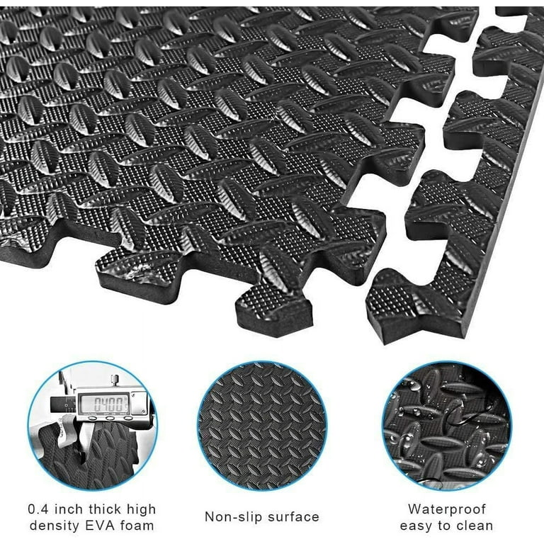 FOSHIO Foldable EVA Mat, Folding Thick Mat with Carrying Handles Mechanic  Mat for Working Under Car, Kneeling Mat for Garage, Picnicking, Gardening