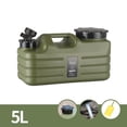thumbnail image 2 of Fête du Canada "Conteneur d'Eau Portable Extérieur Vert/kaki/noir Réservoir d'Eau PE avec Robinet ( Options 5L/11L/12L) Comprend un Tube d'Extension de Capuchon de Rechange et une Brosse de Nettoyage pour le Camping Mes Articles, 2 of 4