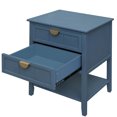 thumbnail image 6 of Dtwnek 2 Drawer Beside Table with Bottom Shlef, Wood Beside Table for Bedroom, Living Room, 6 of 10
