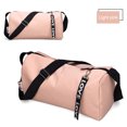 thumbnail image 2 of Bolsa de lona multifuncional, bolsa de gimnasio, bolsa de equipaje de mano para mujeres y hombres (rosa), 2 of 8