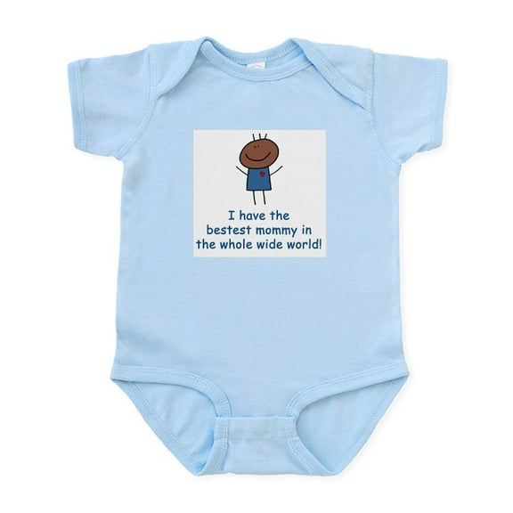 CafePress - Bestest Mommy Infant Bodysuit - Baby Light Bodysuit, Size Newborn - 24 Months