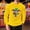 #260-Yellow, variant on Ceisia Men's Mardi Gras Glitter Crown Print Waffle Knit Crew Neck Long Sleeve T-Shirt Gift
