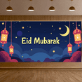 thumbnail image 5 of Eid Mubarak Celebration Festive Lanterns Design Backdrop Banner Party Supplies Islamic Decorations Photography Props Background, 5 of 7