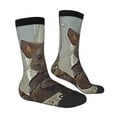 thumbnail image 3 of Uemuo Steampunk Space Mice Warriors Pattern Women's Crew Socks, Soft Durable Breathable Moisture-Wicking with Odor Control Cotton socks, 3 of 9