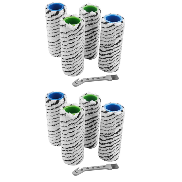 8 Pcs Brosse à Rouleau pour Pièces de Nettoyeur de Sol Sans Fil FC7 FC7 Premium FC5 FC5 Premium FC3