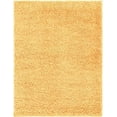 thumbnail image 3 of Unique Loom Davos Shag Collection Area Rug - Solid (10' x 13' 1" Rectangle Sun Yellow), 3 of 7