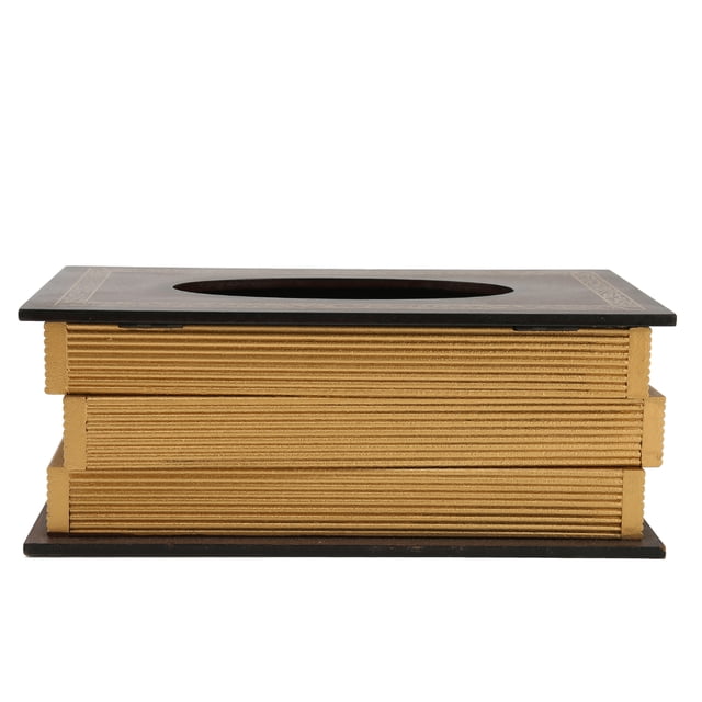 CAJA DE ALMACENAMENTO DE SERVILLETAS VINTAGE, Sólida Caja de Tejido Retro para Salón de Belleza