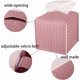 thumbnail image 3 of Titular de tejido de cuero PU Estuche de tejido facial cuadrado Dispensador organizador de papel facial para baño MFZFUKR BST3018169-3, 3 of 5
