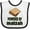 White and Black, variant on Inktastic Funny Passover Powered by Matzah Boys or Girls Baby Bib