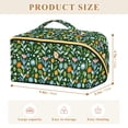 thumbnail image 4 of FORMRS Makeup Bag Travel Cosmetic Organizer for Women Fold Flat Zipper Pouch with Handle, Flourish Flowers Pattern, 4 of 8