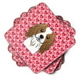 thumbnail image 2 of Carolines Treasures BB5294FC Cavalier Spaniel Foam Coaster Set of 4 3 1/2 x 3 1/2 multicolor, 2 of 3