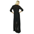 thumbnail image 3 of Bimba Women Long Black Georgette Shrug Sheer Cover Up Drape, 3 of 9