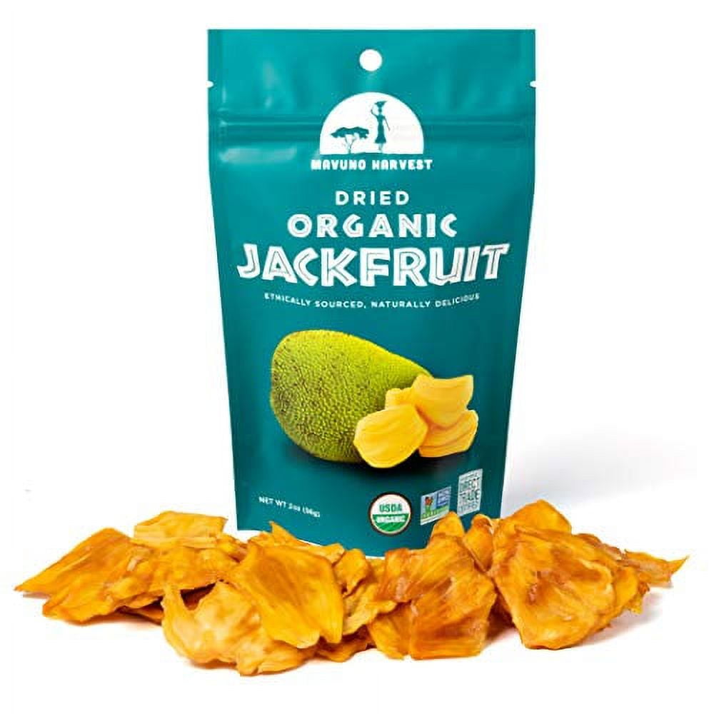 Mavuno Harvest Direct Trade Organic Dried Fruit, Jackfruit, 3 Count