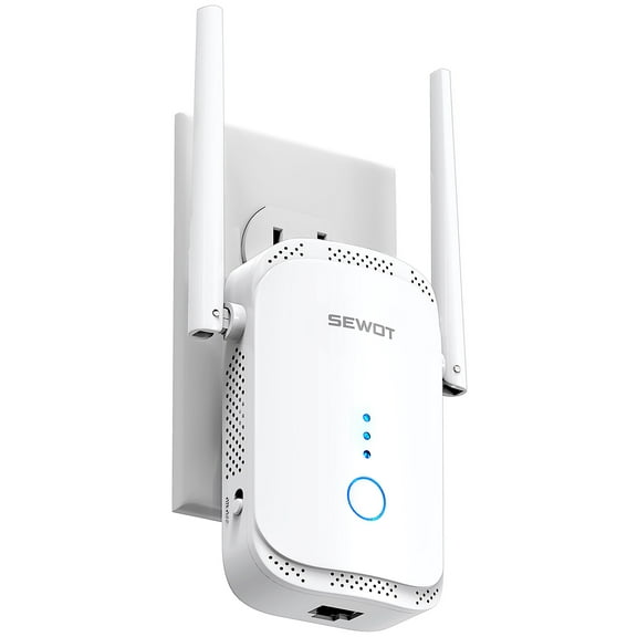 SEWOT SW-01 WiFi Extender Signal Booster up to 2600sq ft, 2 Antennas