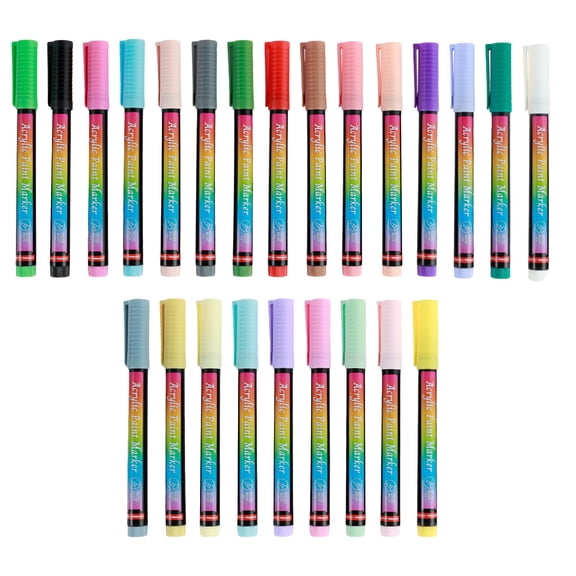 Duklien Pet Accessories 24Pcs Dog Nail Polish Pens Fast Dry Dog Nail Polish Set 24 Colors Odorless Dog Nail Paint Markers Set Acrylic Dog Nail Polish Pens for Dogs Cats Puppy 3Ml (Hot Pink)