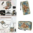 thumbnail image 4 of ZUXONGSY Highland Cow Daisy Flower Print Women's PU Leather Hobo Bag and Matching Wallet Set, Multi-Pocket Shoulder Purse with Adjustable Strap for Everyday Use, 4 of 5